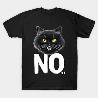 Black Cat says no T-Shirt